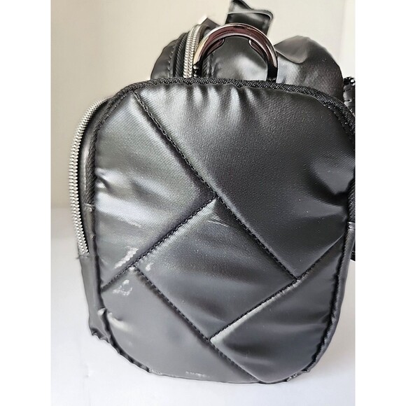 Lug Trolley 2 Crossbody Bag Metallic Black Tote Makeup Crafts Travel Cruise - Picture 8 of 14